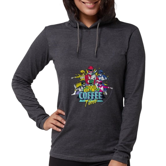 CafePress - Power Rangers It's Coffee Tim - Womens Hooded Shirt