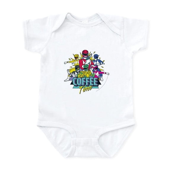 CafePress - Power Rangers It's Coffee Time - Baby Light Bodysuit, Size Newborn - 24 Months