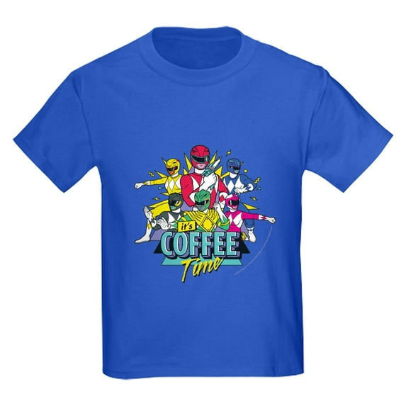CafePress - Power Rangers It's Coffee Time Kids T Shirt - Dark T-Shirt Kids XS-XL