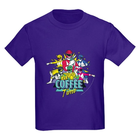 CafePress - Power Rangers It's Coffee Time Kids T Shirt - Dark T-Shirt Kids XS-XL