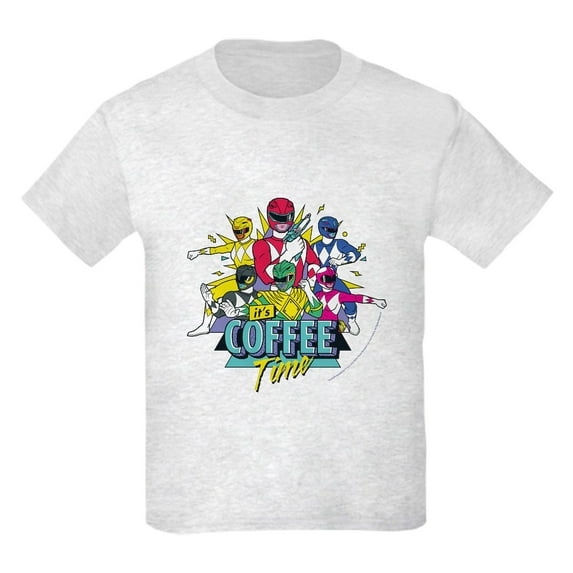 CafePress - Power Rangers It's Coffee Time Kids T Shirt - Light T-Shirt Kids XS-XL