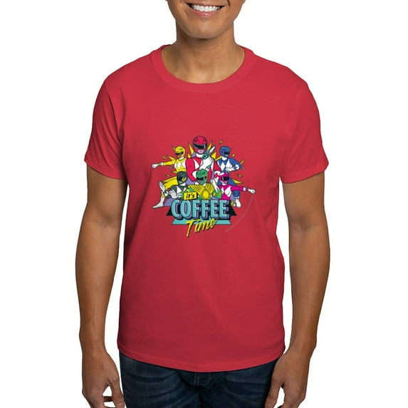 CafePress - Power Rangers It's Coffee Time Men's Value T Shirt - Men's Classic Graphic Cotton T-Shirt