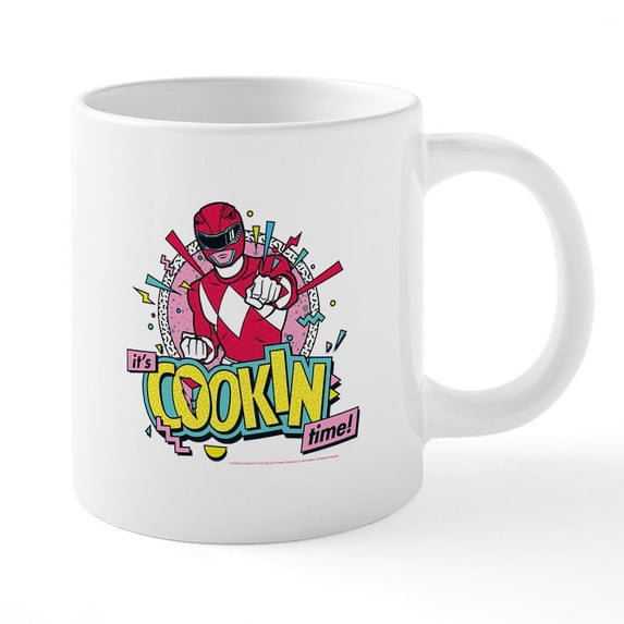 CafePress - Power Rangers It's Cookin T - 20 Oz White Ceramic Mega Mug