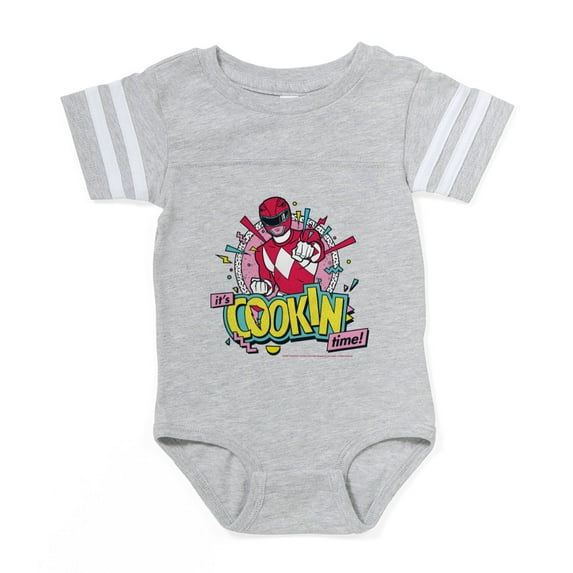 CafePress - Power Rangers It's Cookin T - Cute Infant Baby Football Bodysuit