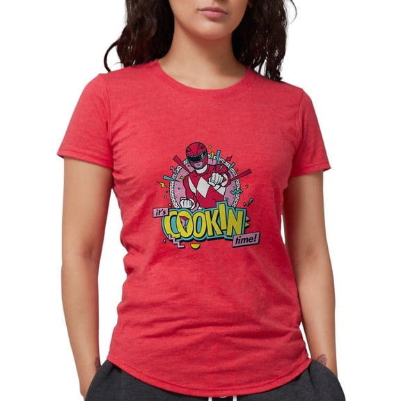 CafePress - Power Rangers It's Cookin T Women's Deluxe T Shirt - Womens Tri-blend T-Shirt