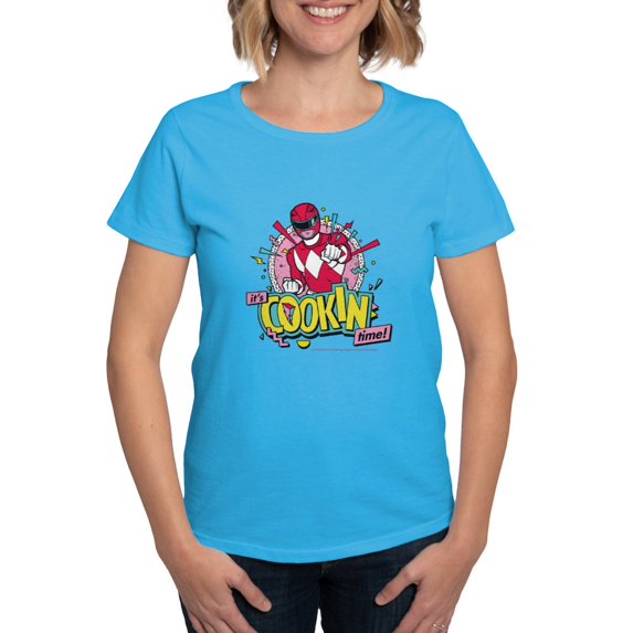 CafePress - Power Rangers It's Cookin Ti Women's Value T Shirt - Women's Traditional Fit Dark T-Shirt