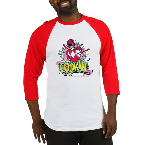 CafePress - Power Rangers It's Cookin Tim - Cotton Baseball Jersey, 3/4 Raglan Sleeve Shirt