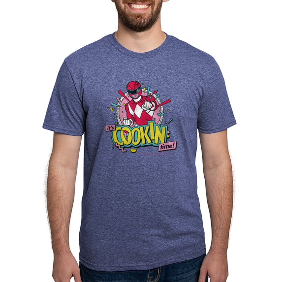 CafePress - Power Rangers It's Cookin Tim Men's Deluxe T Shirt - Mens Tri-blend T-Shirt