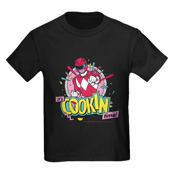 CafePress - Power Rangers It's Cookin Time! Kids T Shirt - Dark T-Shirt Kids XS-XL