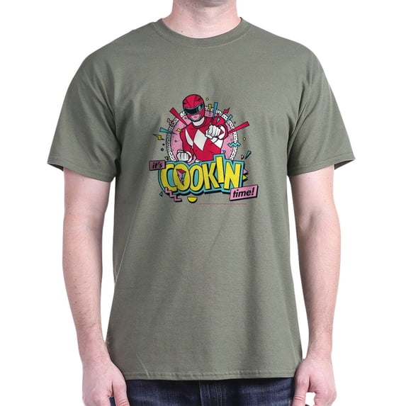 CafePress - Power Rangers It's Cookin Time Men's Value T Shirt - Men's Classic Graphic Cotton T-Shirt