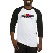 CafePress - Power Rangers Linear Helmets - Cotton Baseball Jersey, 3/4 Raglan Sleeve Shirt