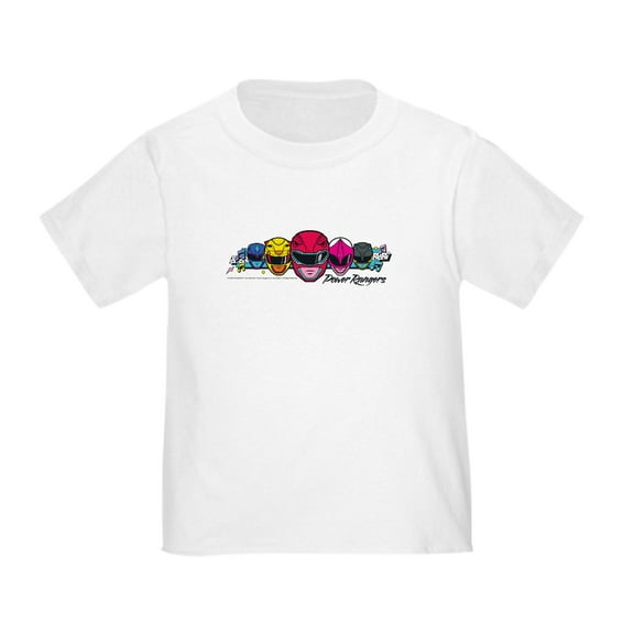 CafePress - Power Rangers Linear Helmets Toddler T Shirt - Cute Toddler T-Shirt, 100% Cotton