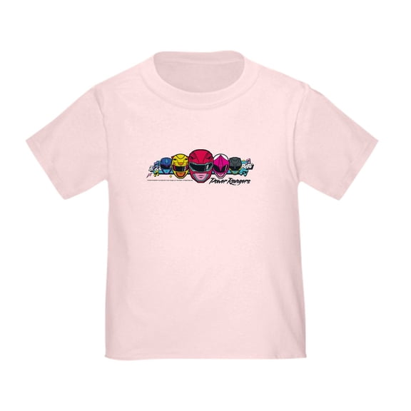 CafePress - Power Rangers Linear Helmets Toddler T Shirt - Cute Toddler T-Shirt, 100% Cotton