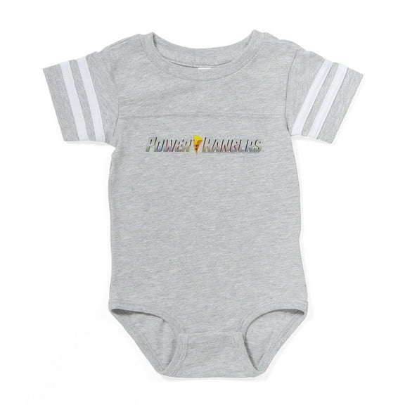 CafePress - Power Rangers Linear Logo - Cute Infant Baby Football Bodysuit