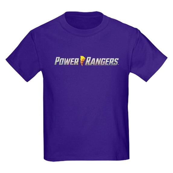 CafePress - Power Rangers Linear Logo Kids T Shirt - Dark T-Shirt Kids XS-XL