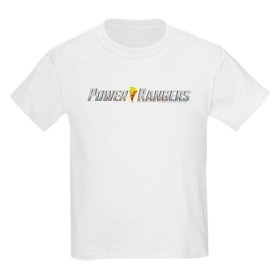 CafePress - Power Rangers Linear Logo Kids T Shirt - Light T-Shirt Kids XS-XL