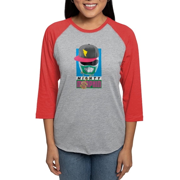 CafePress - Power Rangers Mighty Morp Women's Baseball T Shirt - Womens Baseball Tee