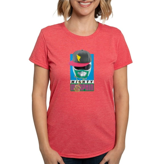 CafePress - Power Rangers Mighty Morphi Women's Deluxe T Shirt - Womens Tri-blend T-Shirt