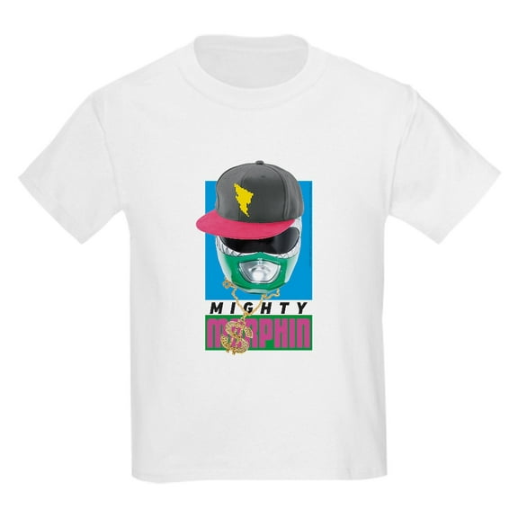 CafePress - Power Rangers Mighty Morphin Kids T Shirt - Light T-Shirt Kids XS-XL