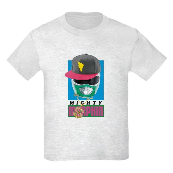 CafePress - Power Rangers Mighty Morphin Kids T Shirt - Light T-Shirt Kids XS-XL