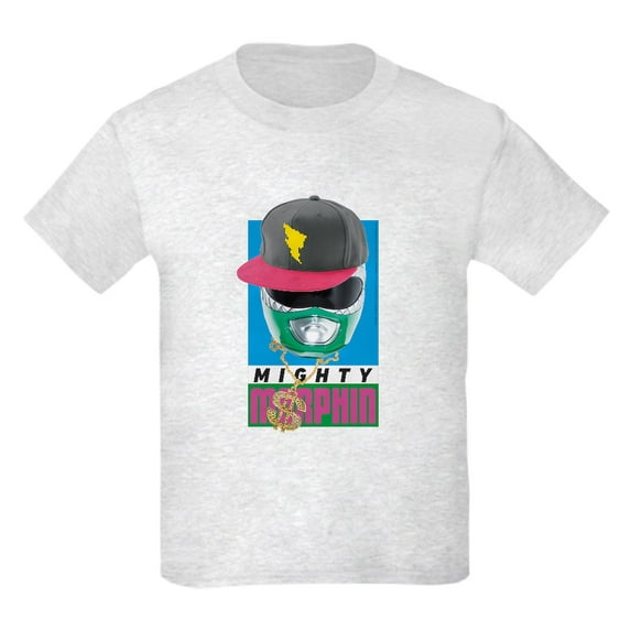 CafePress - Power Rangers Mighty Morphin Kids T Shirt - Light T-Shirt Kids XS-XL