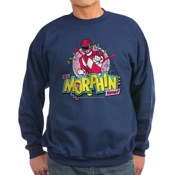 CafePress - Power Rangers Morphin Ti - Classic Crew Neck Sweatshirt