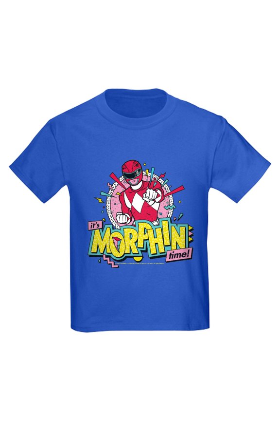 - Power Rangers Morphin Time Kids T Shirt - Dark T-Shirt Kids XS-XL