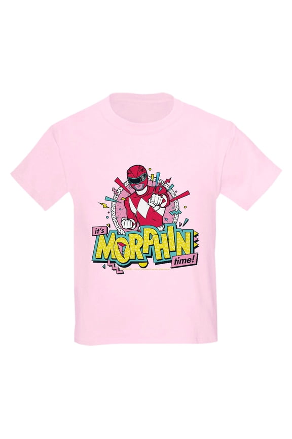 - Power Rangers Morphin Time Kids T Shirt - Light T-Shirt Kids XS-XL