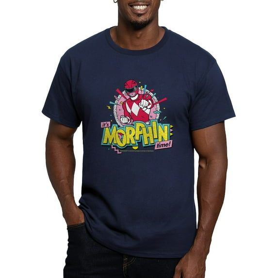 CafePress - Power Rangers Morphin Time Men's Classic T Shirt - Men's Fitted T-Shirt