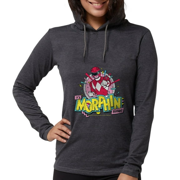 CafePress - Power Rangers Morphin Time - Womens Hooded Shirt