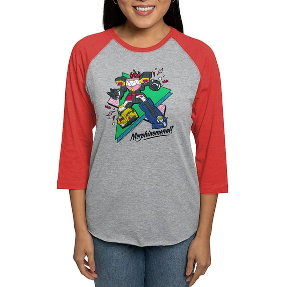 CafePress - Power Rangers Morphinomen Women's Baseball T Shirt - Womens Baseball Tee
