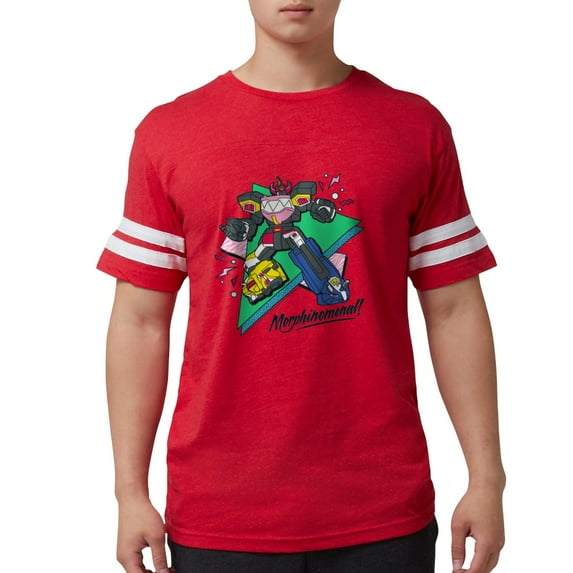 CafePress - Power Rangers Morphinomenal Men's Football T Shirt - Mens Football Shirt
