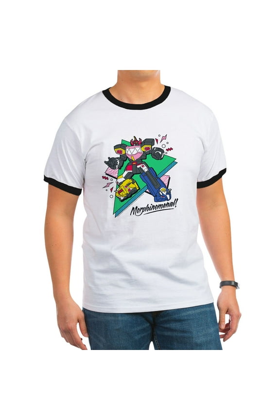 - Power Rangers Morphinomenal! Men's Ringer T Shirt - 100% Cotton Ringed T-Shirt