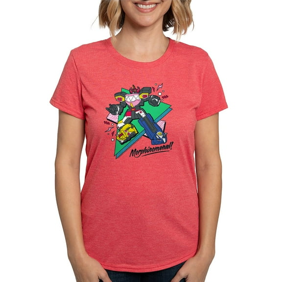 CafePress - Power Rangers Morphinomenal Women's Deluxe T Shirt - Womens Tri-blend T-Shirt