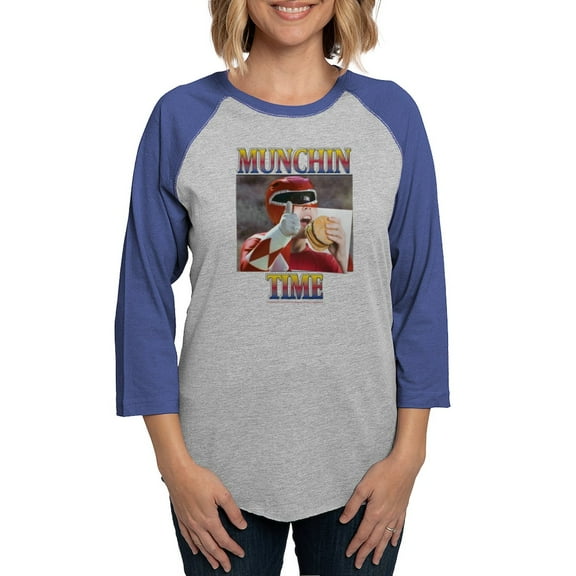 CafePress - Power Rangers Munchin Tim Women's Baseball T Shirt - Womens Baseball Tee