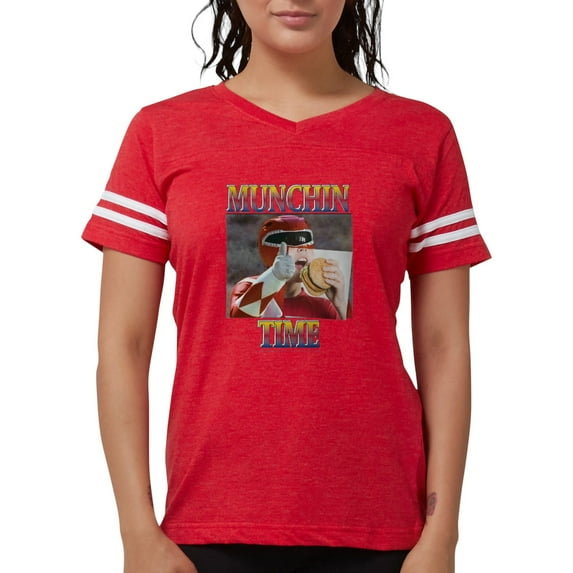 CafePress - Power Rangers Munchin Tim Women's Football T Shirt - Womens Football Shirt