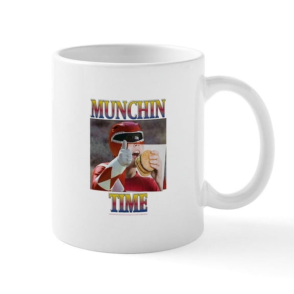 CafePress - Power Rangers Munchin Time - 11 oz Ceramic Mug - Novelty Coffee Tea Cup