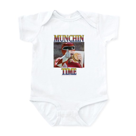 CafePress - Power Rangers Munchin Time - Baby Light Bodysuit, Size Newborn - 24 Months