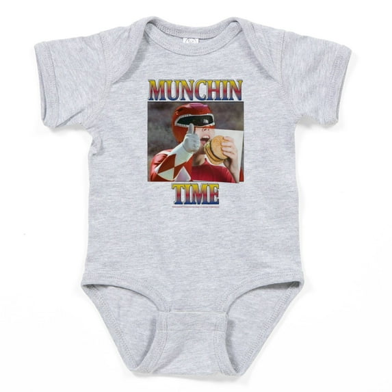 CafePress - Power Rangers Munchin Time - Cute Infant Bodysuit Baby Romper - Size Newborn - 24 Months