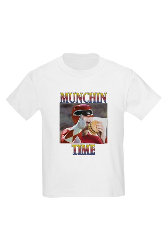 - Power Rangers Munchin Time Kids T Shirt - Light Classic Kids Graphic, Short Sleeve T-Shirt, Sizes XS-XL