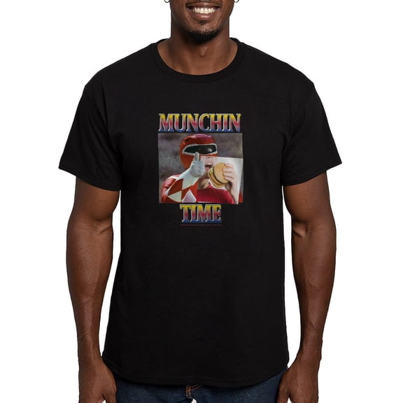 CafePress - Power Rangers Munchin Time Men's Classic T Shirt - Men's Fitted T-Shirt