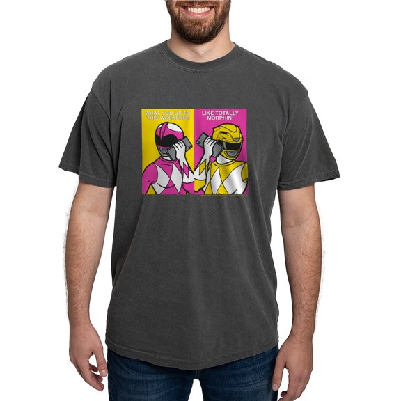 CafePress - Power Rangers On The Men's Comfort Colors® T Shirt - Mens Comfort Colors Shirt