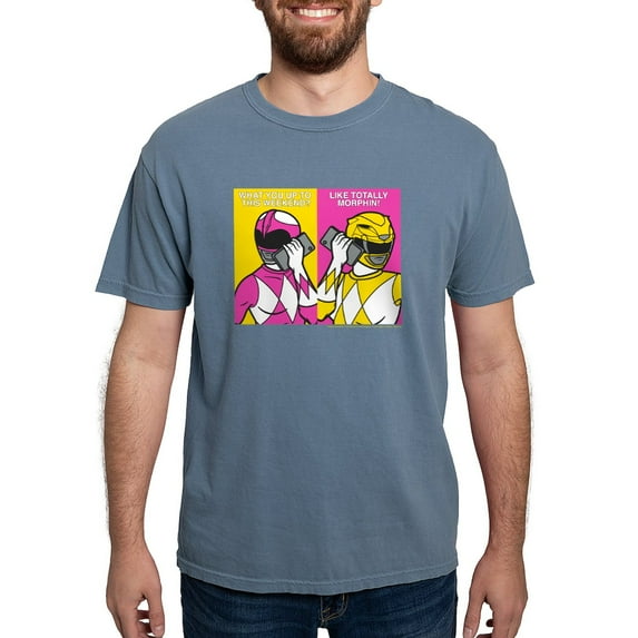 CafePress - Power Rangers On The Men's Comfort Colors® T Shirt - Mens Comfort Colors Shirt