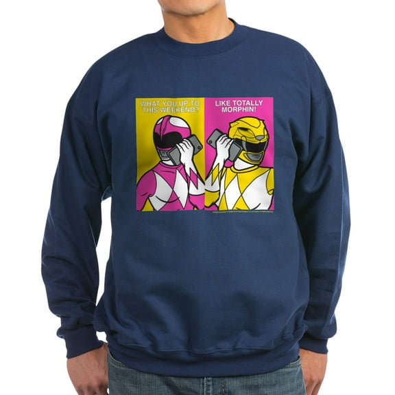 CafePress - Power Rangers On Their C - Classic Crew Neck Sweatshirt