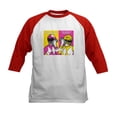 thumbnail image 1 of CafePress - Power Rangers On Their Cell Kids Baseball T Shirt - Kids Cotton Baseball Jersey, 3/4 Sleeve Shirt, 1 of 4