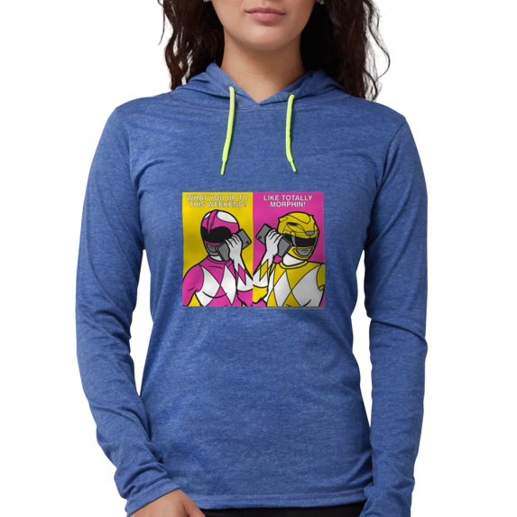 CafePress - Power Rangers On Their Cell P - Womens Hooded Shirt