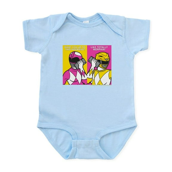 CafePress - Power Rangers On Their Cell Phones - Baby Light Bodysuit, Size Newborn - 24 Months