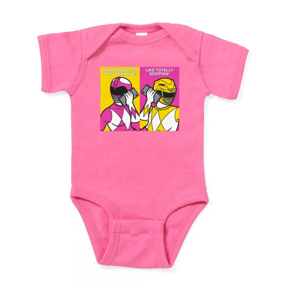 CafePress - Power Rangers On Their Cell Phones - Cute Infant Bodysuit Baby Romper - Size Newborn - 24 Months