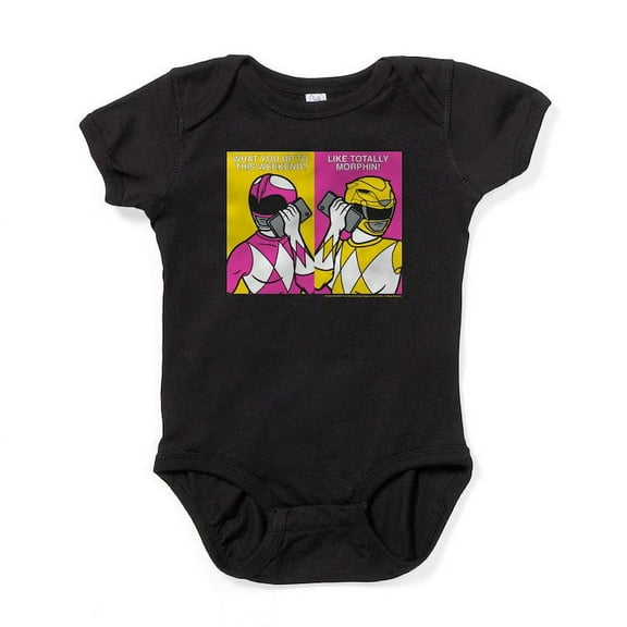 CafePress - Power Rangers On Their Cell Phones - Cute Infant Bodysuit Baby Romper - Size Newborn - 24 Months