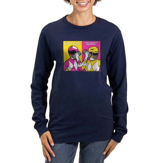 CafePress - Power Rangers On Their Women's Long Sleeve T Shirt - Women's Long Sleeve Graphic Tee Casual Fit